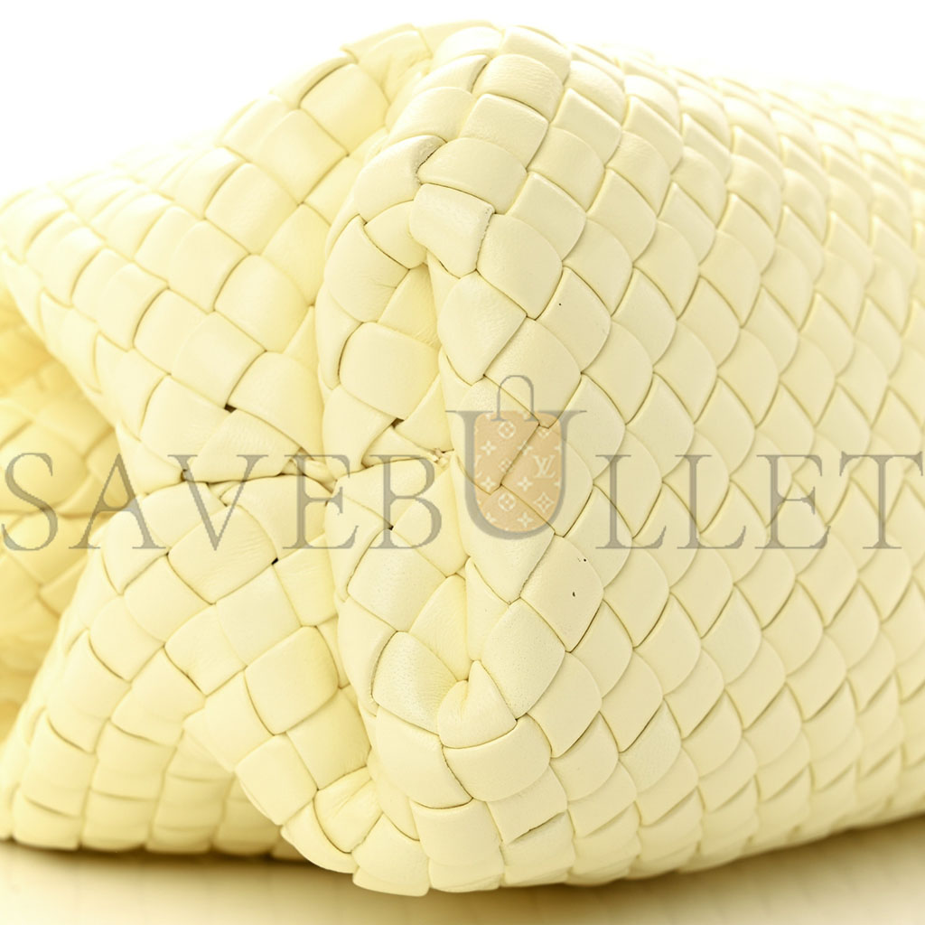 BOTTEGA VENETA NAPPA INTRECCIATO SMALL PADDED THE HANDLE TOTE ZEST WASHED  (36*28*13cm)